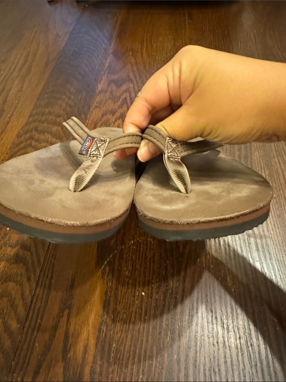 Like new Rainbow Flip Flops 🌈 - Picture 7 of 9